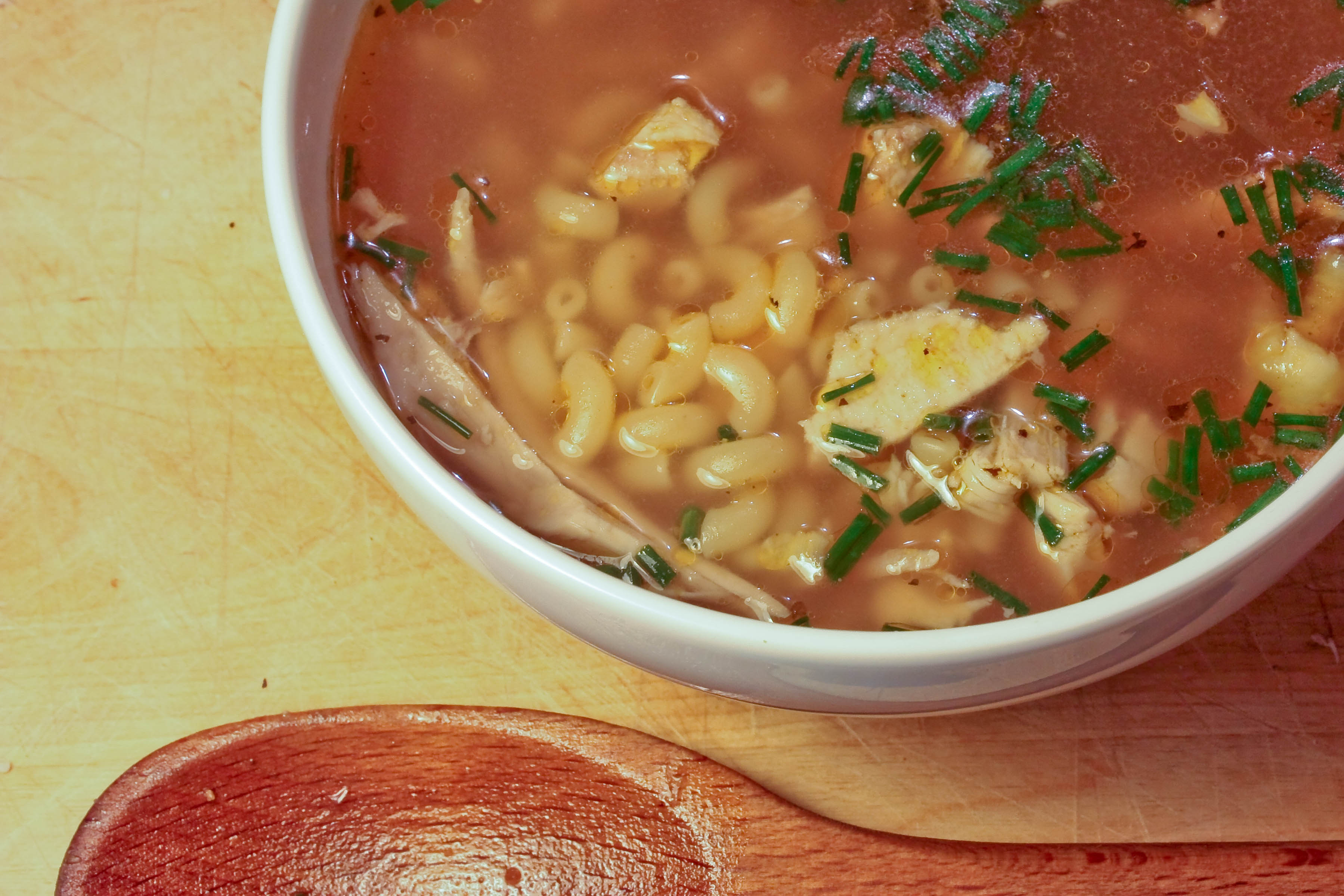 Roasted Garlic, Onion & Chicken Soup