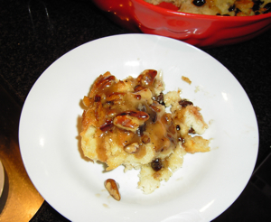 Bread Pudding with Butter-Scotch Sauce