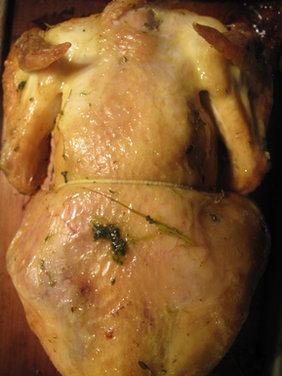 Cedar-planked lemon thyme chicken