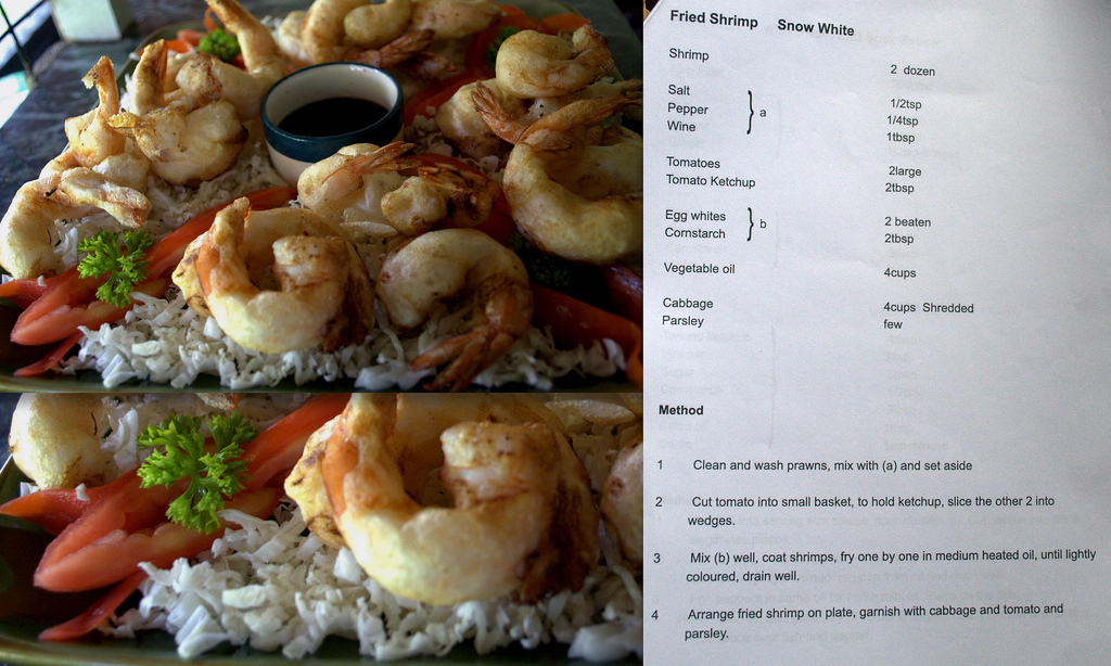 Fried Shrimp Snow White