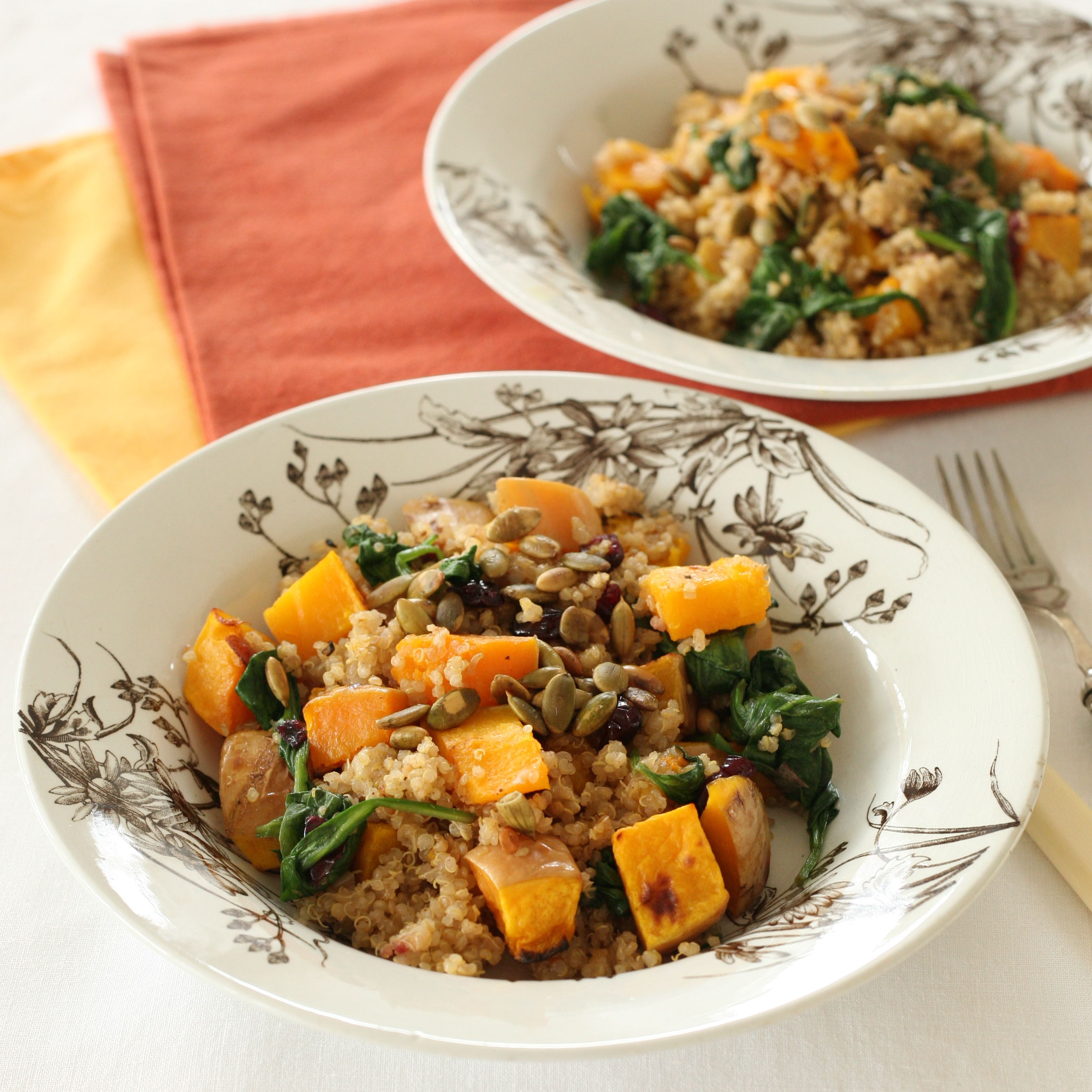 Quinoa with Butternut Squash and Pumpkin Seeds
