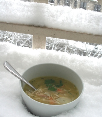 Zesty Herbed Chicken Broth