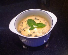 Feta-Blood Orange Pots de Creme with Mint