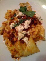 Blood Orange Lamb Ragu w/ Mint Papparadelle & French Feta