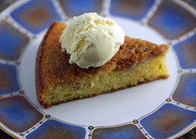 Orangecakewithmintfetaicecream