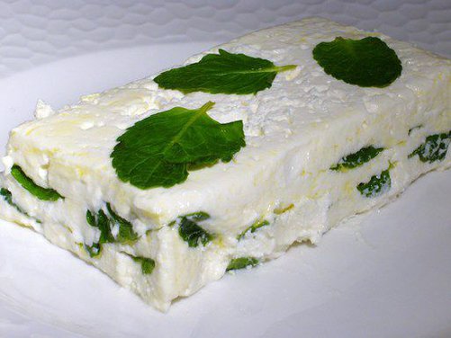 Ricotta, Feta and Mint Layers with Honeyed Blood Oranges