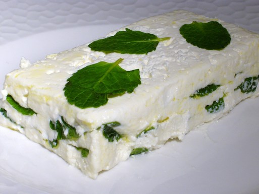 Ricotta, Feta and Mint Layers with Honeyed Blood Oranges