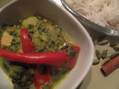 Saag Chicken Stew