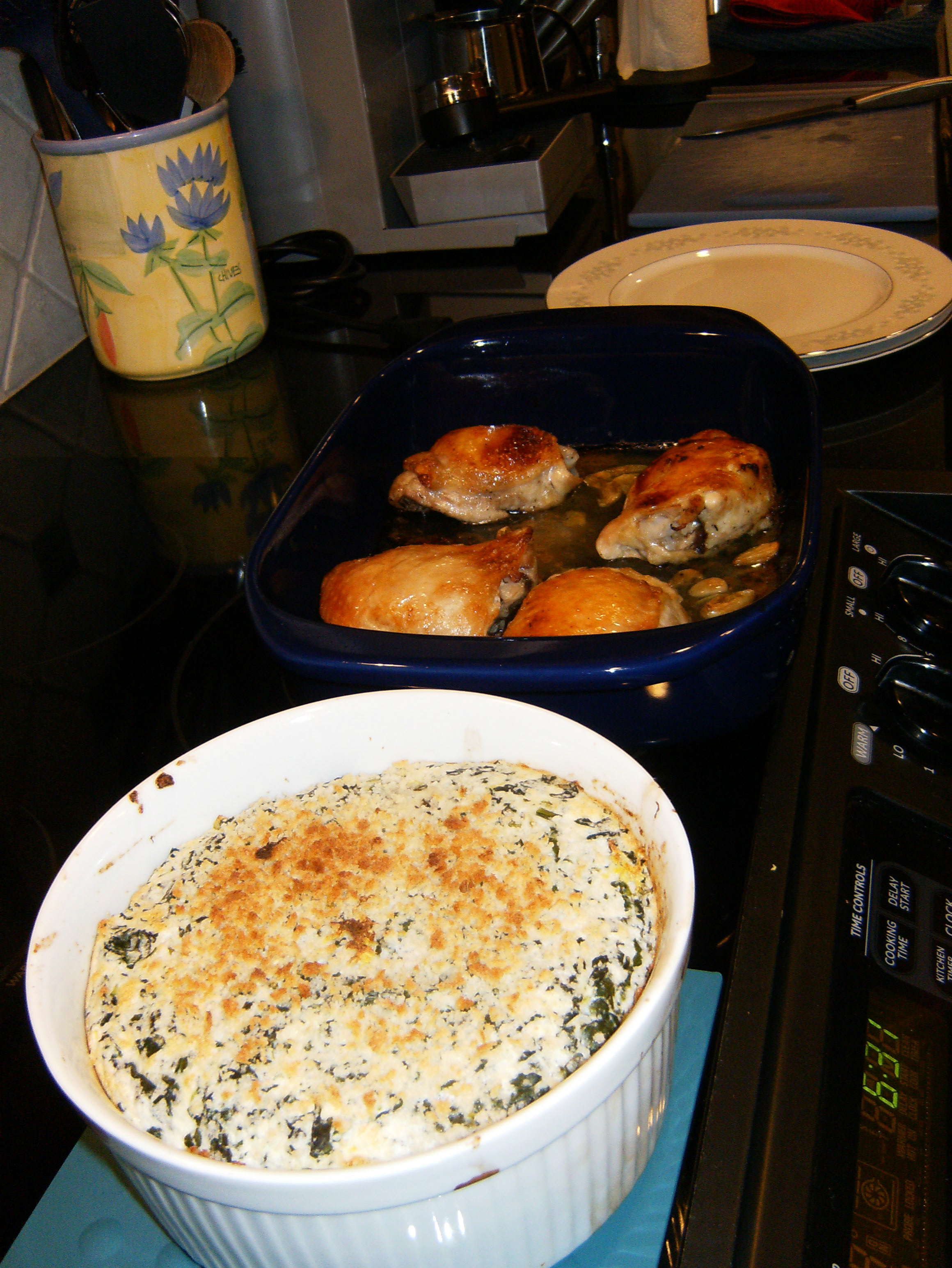 Tangy Spinach Souffle