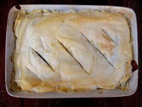 Creamy Spanikopita with Fresh Spinach and Dill