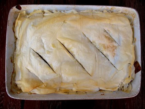 Creamy Spanikopita with Fresh Spinach and Dill
