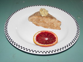 Feta Blood Orange Scones with Minted Blood Orange Whipped Butter