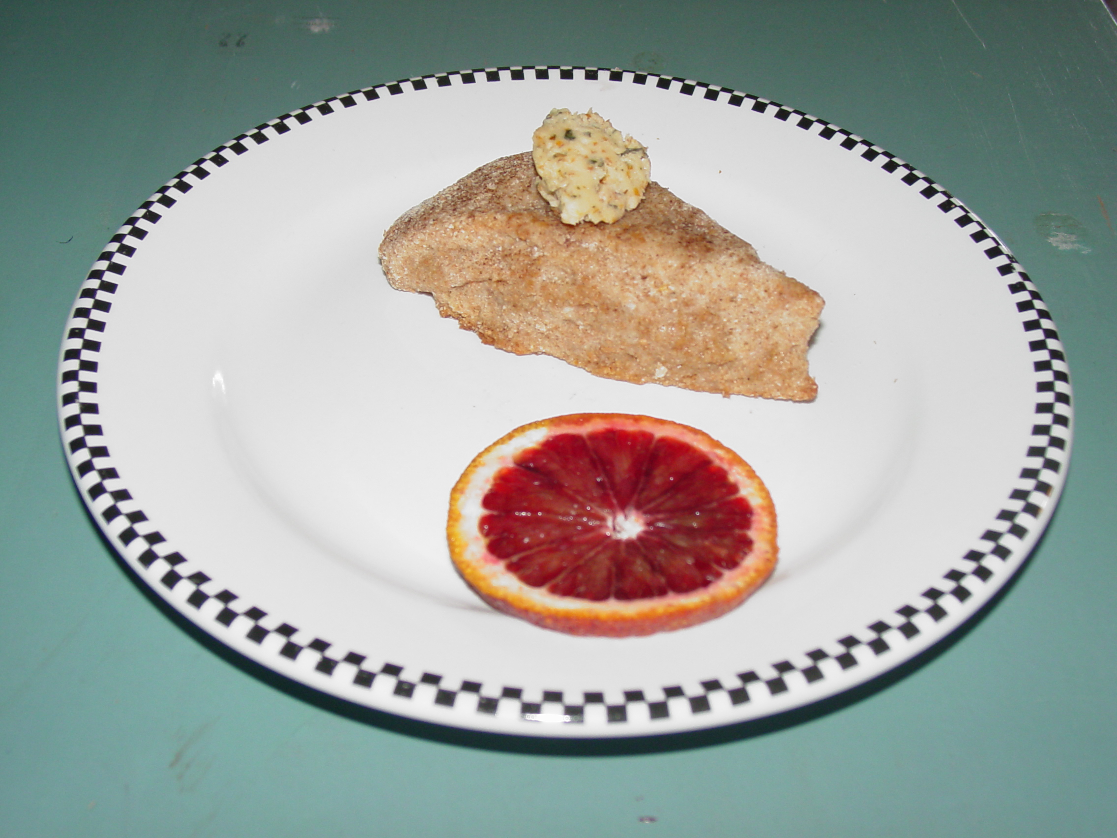 Feta Blood Orange Scones with Minted Blood Orange Whipped Butter