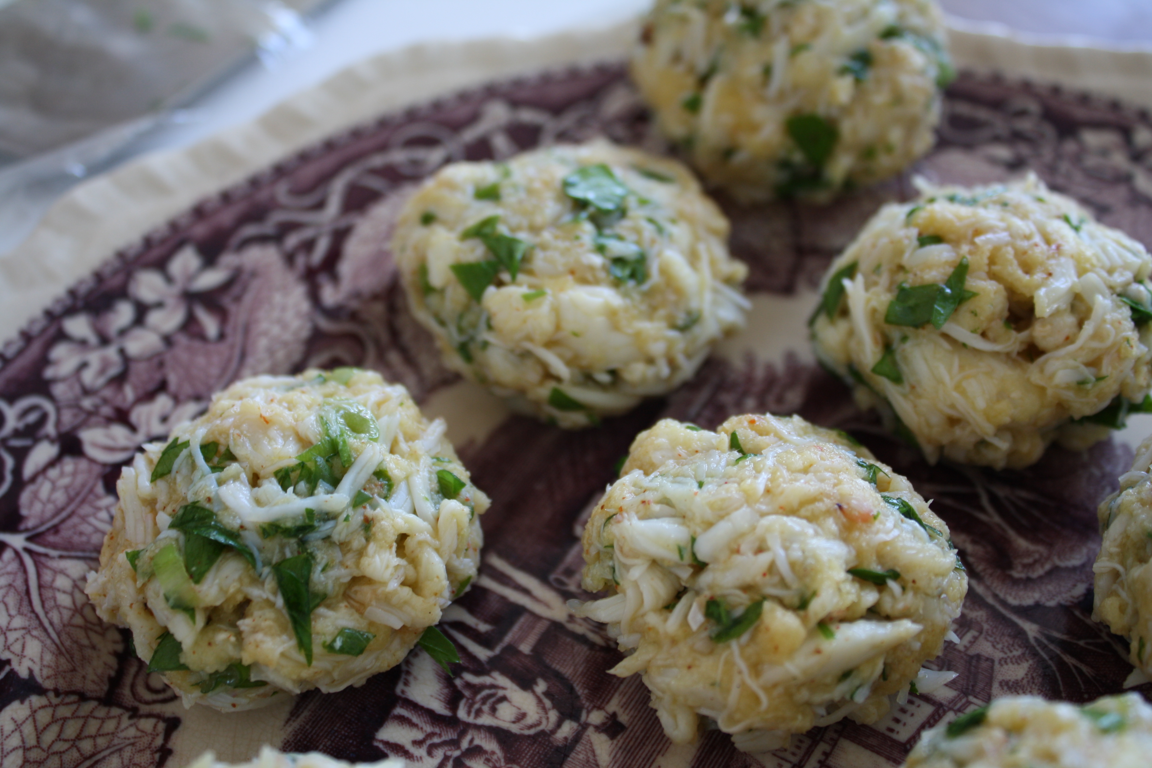 Green Onion and Mustard Crab Cakes