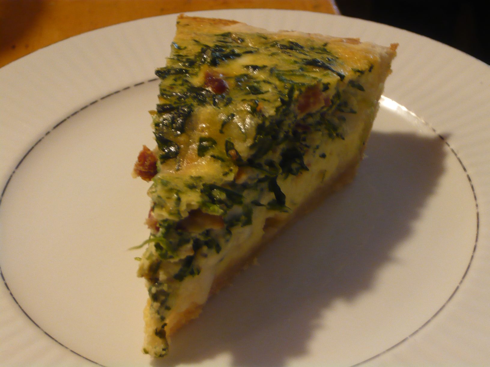 Earthy Herb Spinach and Bacon Frittata