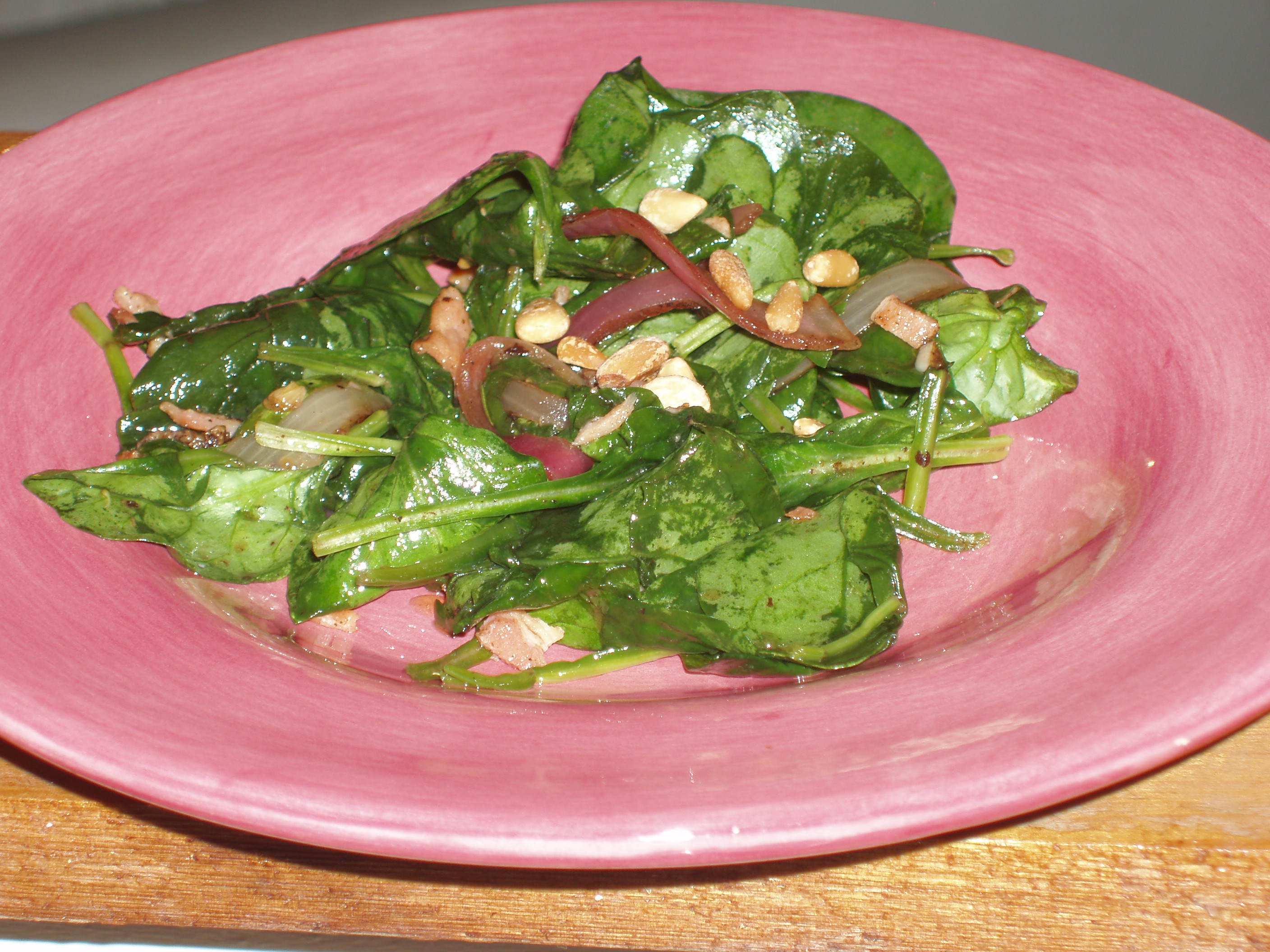 Wilted Spinach Salad Nancy's Way