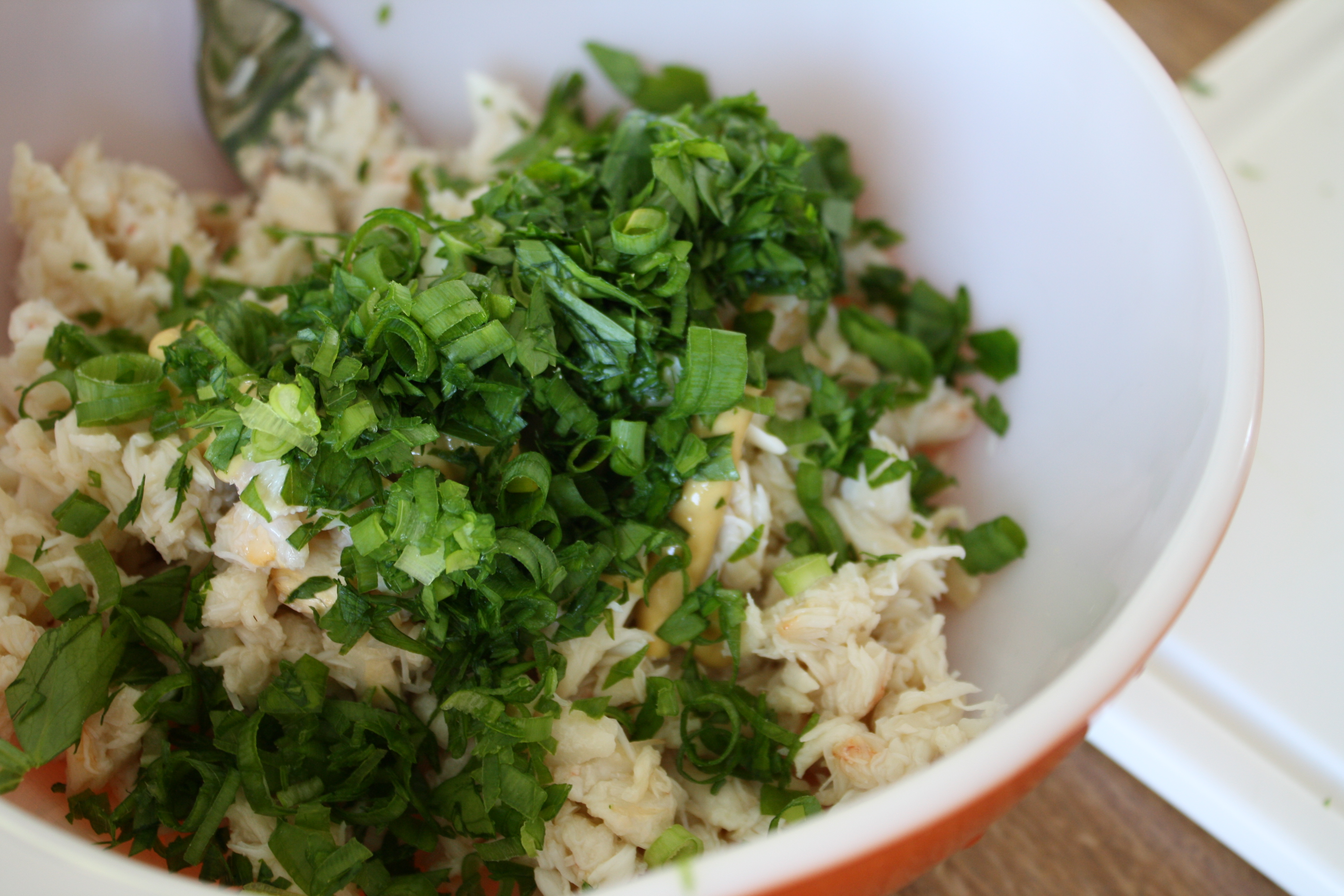 Green Onion and Mustard Crab Cakes