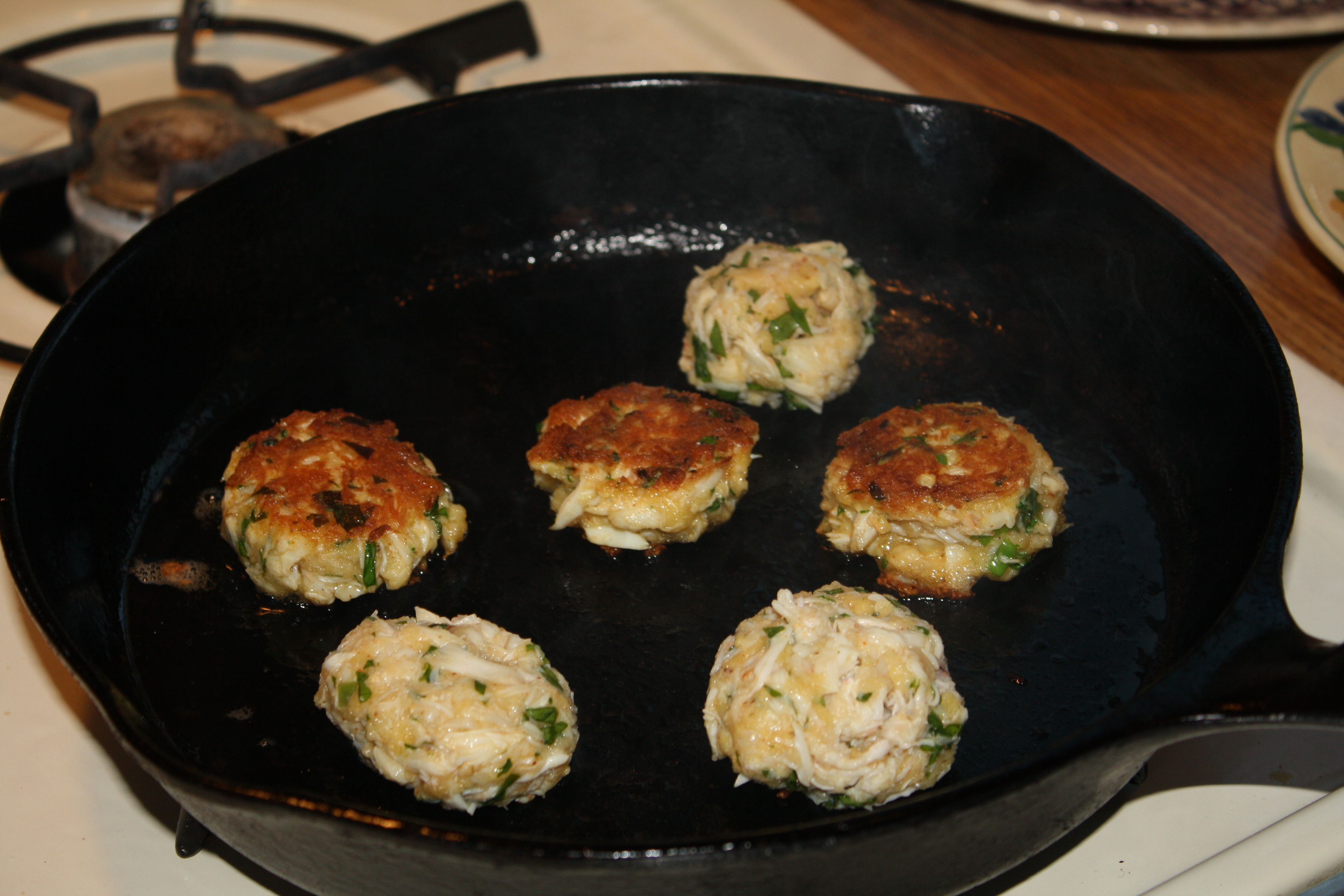 Green Onion and Mustard Crab Cakes