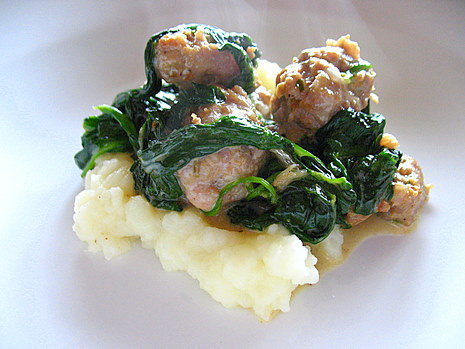 Popeye's Pride: Spinach and Sausage Surprise