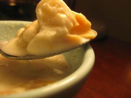 Honey Ricotta Gelato with Honeyed Almonds