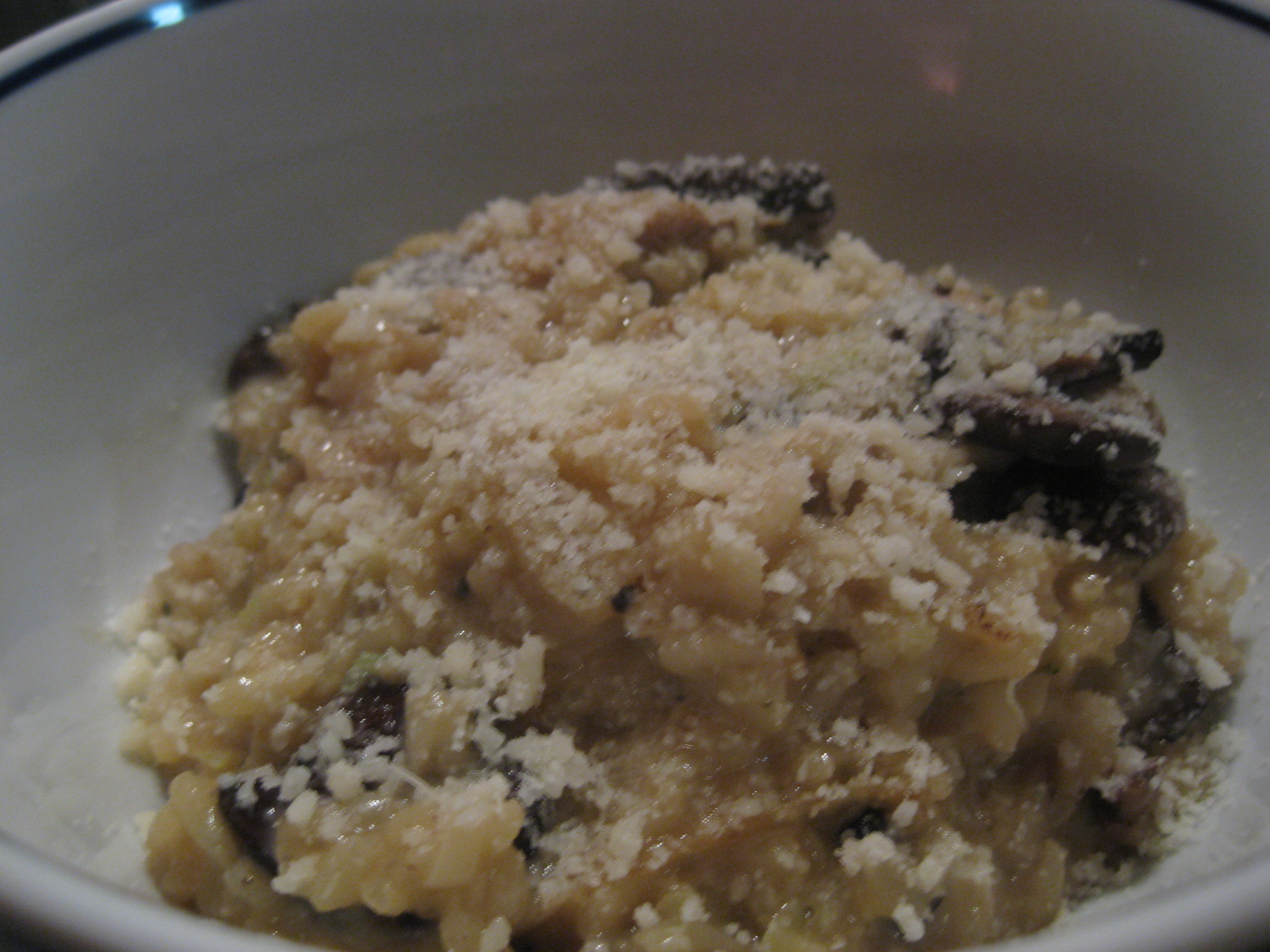 Mushroom Risotto with Creamy Leeks