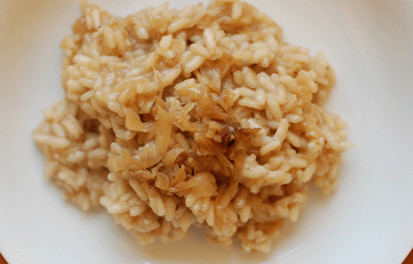 Smothered Cabbage Risotto