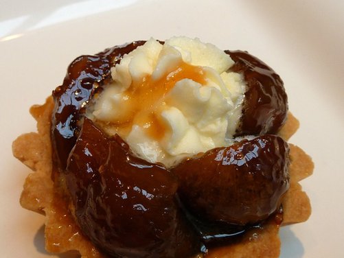 Drunken Honeyed Figs with Lemon Mascarpone Whipped Cream