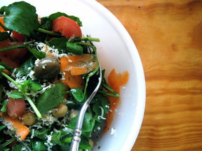 Crisp watercress salad