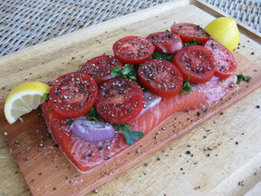Cedar Plank Grilled Salmon