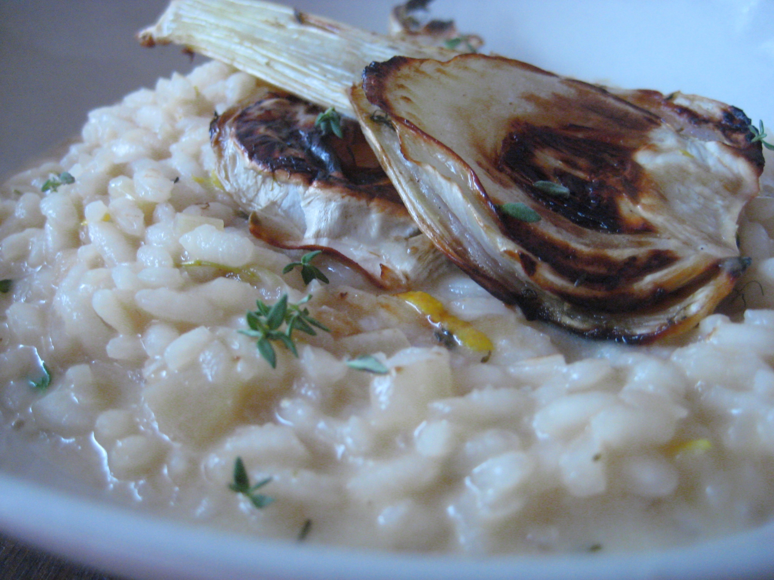 Lemon & fennel risotto