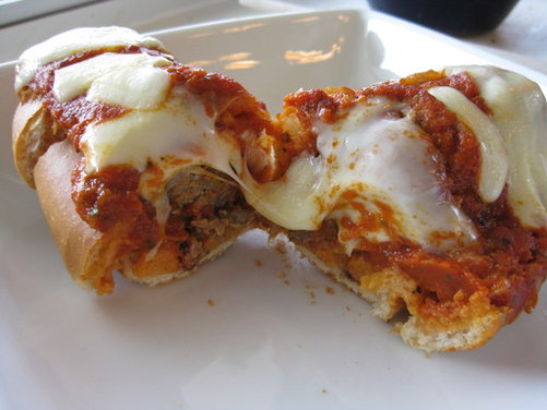 Lamb Meatball Grinders