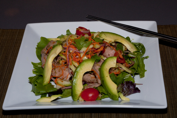 Spicy Thai Salad with Avocado 