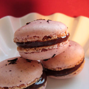 Hibiscus Macarons