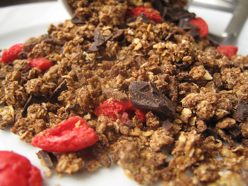 Chocolate and Macaron Oat crunch