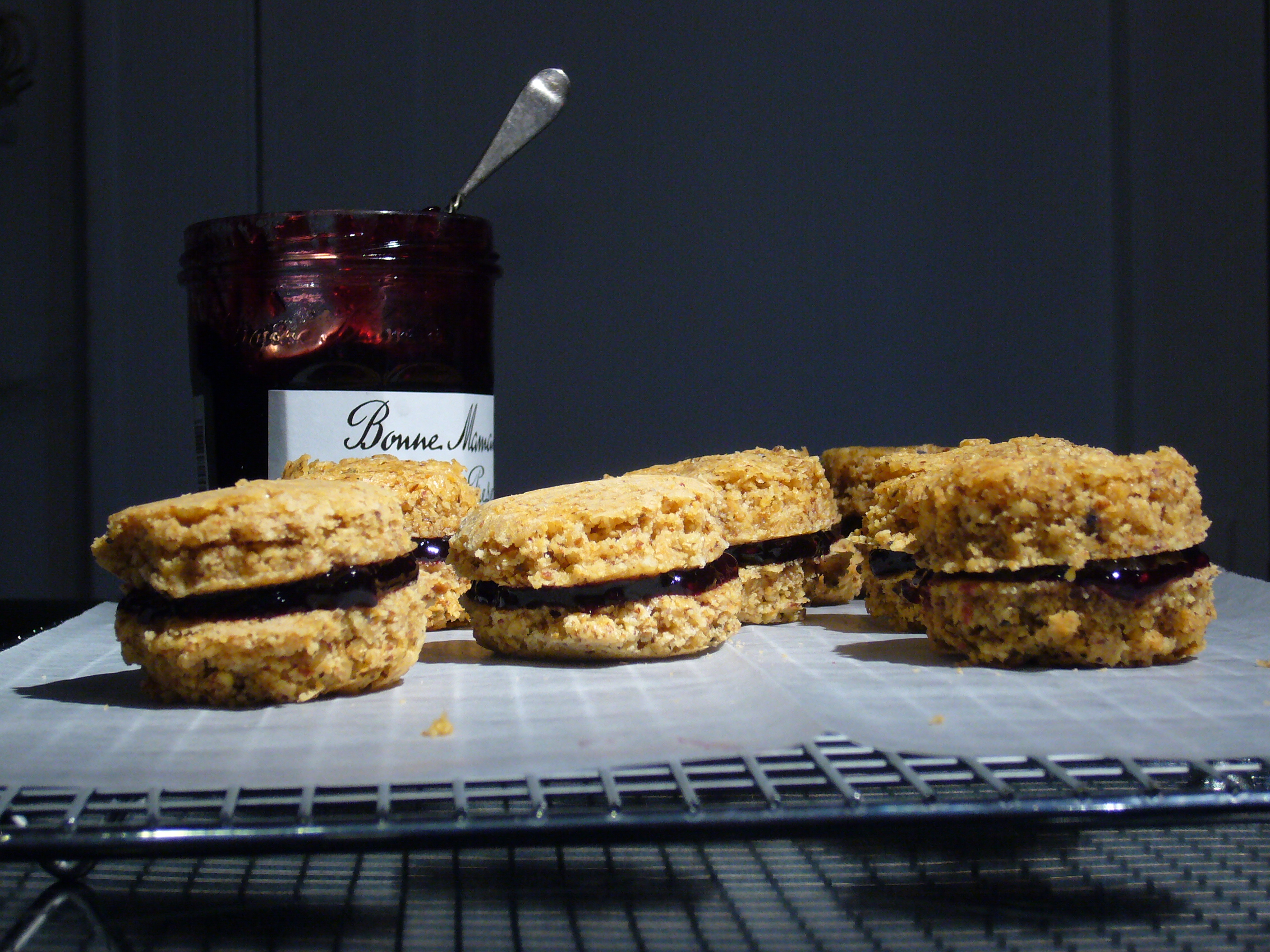 Lavender Linzer Macaroons