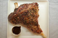 Leg of Lamb with Garlic Sauce