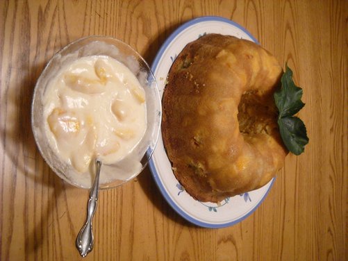 Paradise Peach Pound Cake - (I didn't know what else to call it)