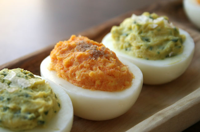 Smokey Deviled Eggs