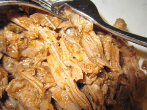 Glazed Roasted Pork Shoulder Arepas