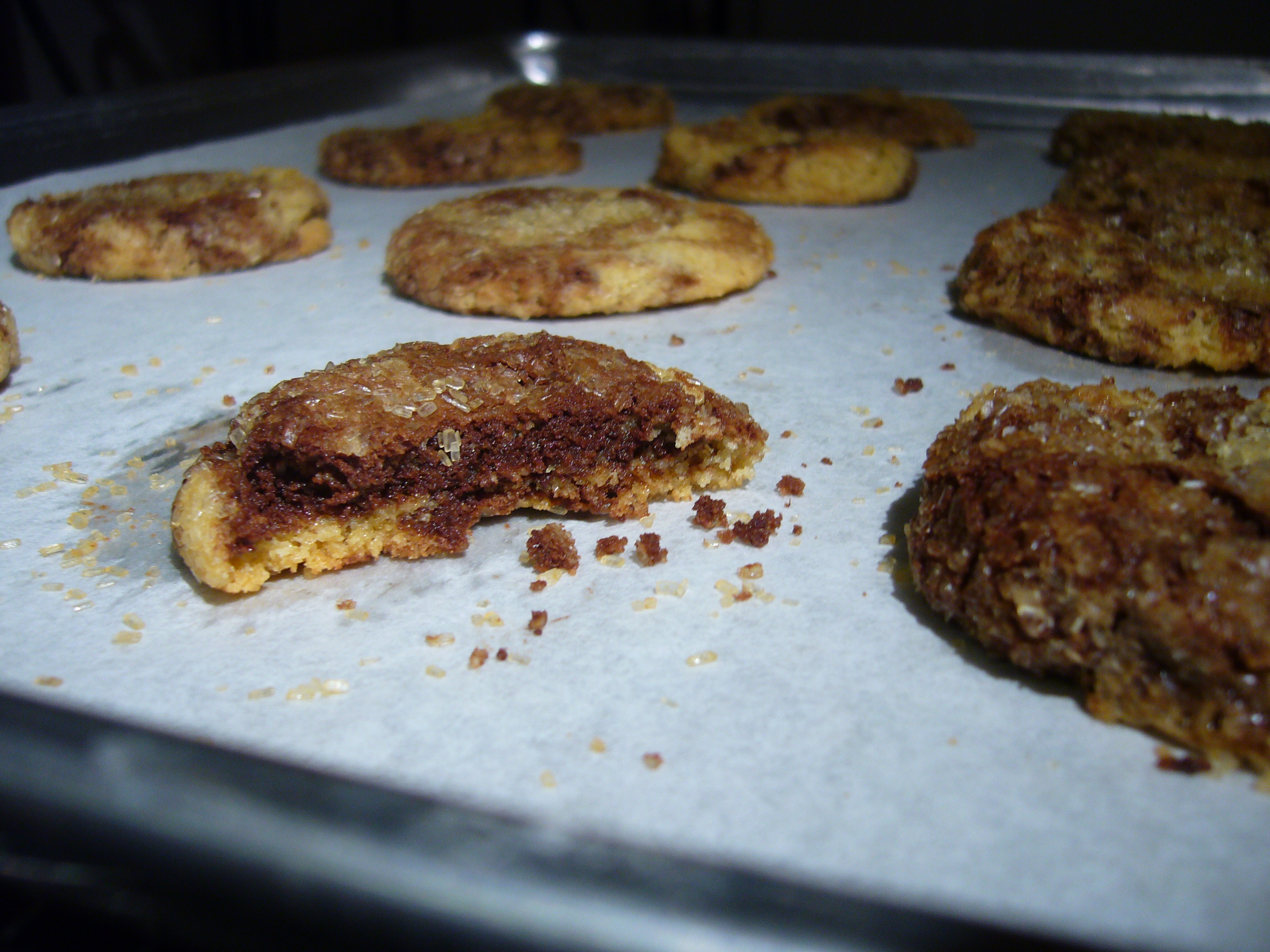 Chewy Marble Sugar Cookies