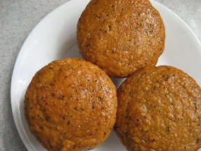 Lemon Poppyseed Chickpea Muffins