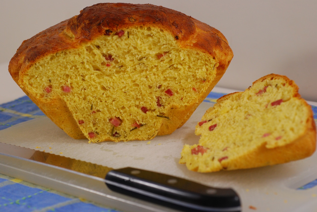 Savory Saffron Brioche with Rosemary and Vermont Ham