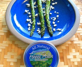 Roasted Asparagus with Fennel Pollen and Ricotta Salata