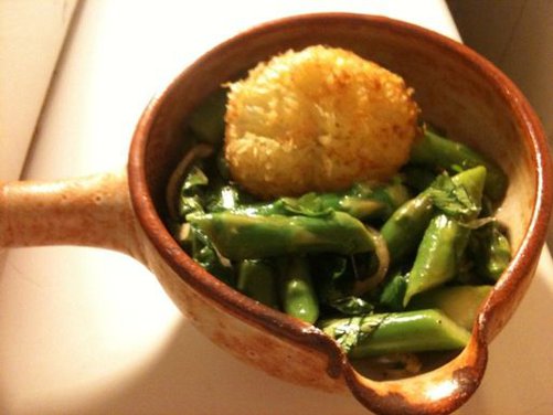 Thai-Inspired Asparagus Salad with Fried Meyer Lemon