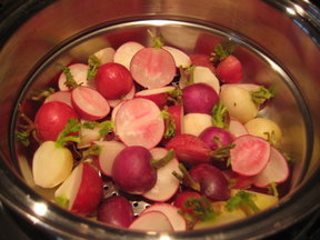 Creamy and Rosey Multi-Color Radishes