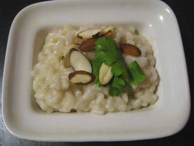 Sesame Almond Risotto with Parmesan