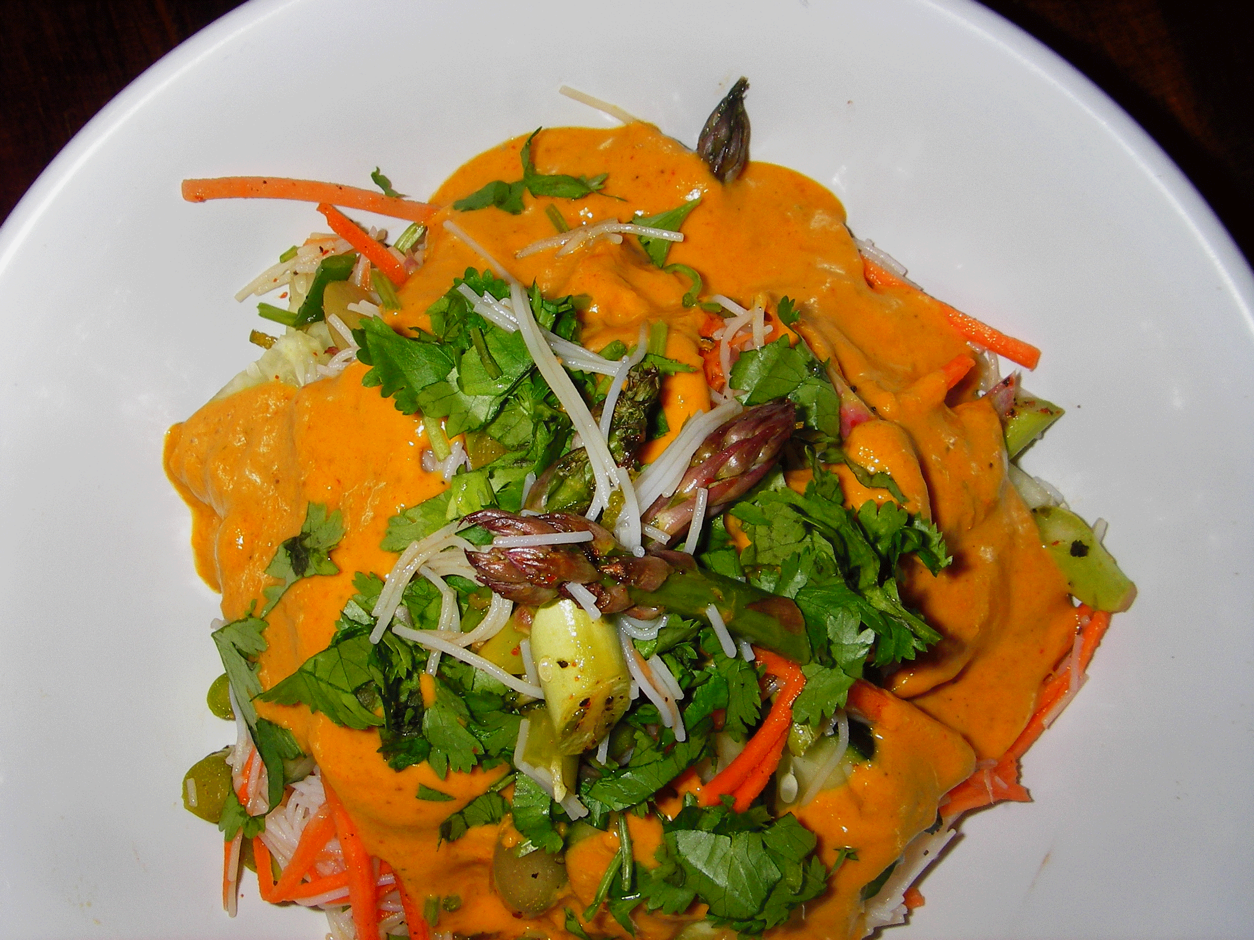 Asparagus Laksa Salad
