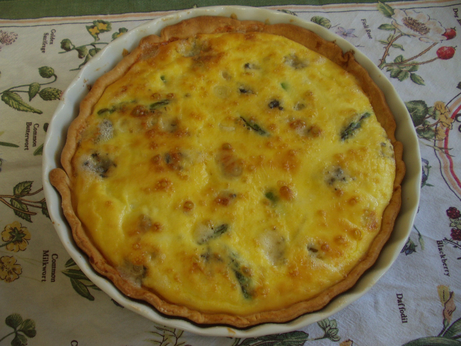 Asparagus and Roquefort Tart