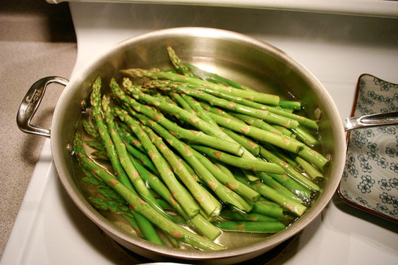ASP - asparagus, sunchokes, pomegranate seeds