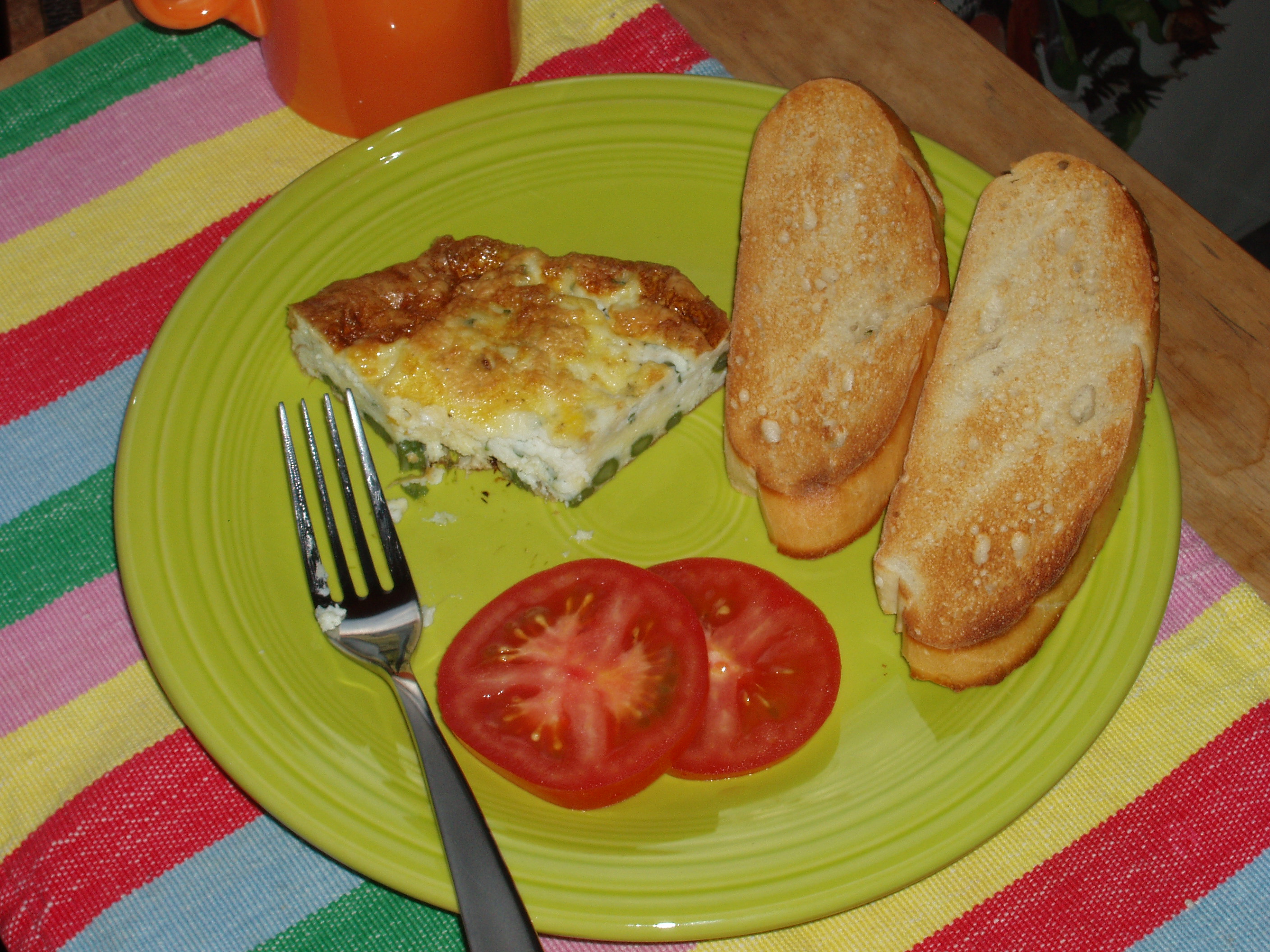 Herbed Ricotta and Asparagus Frittata